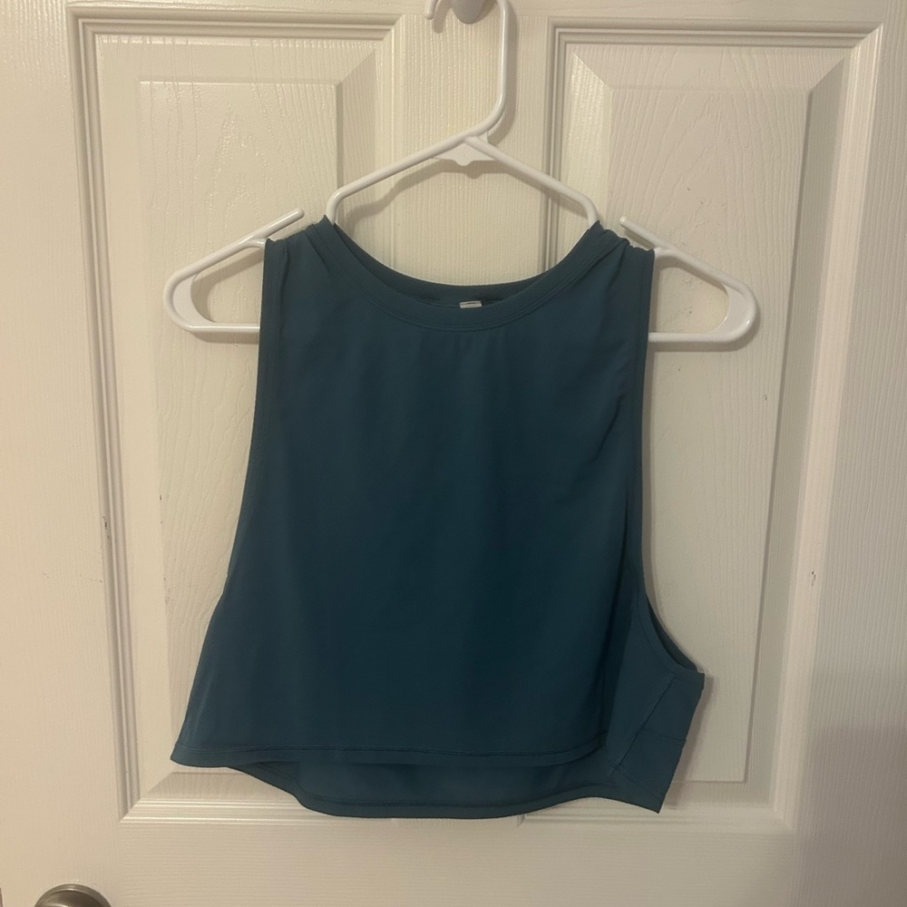 Lululemon Athletica teal Crop Tank Top